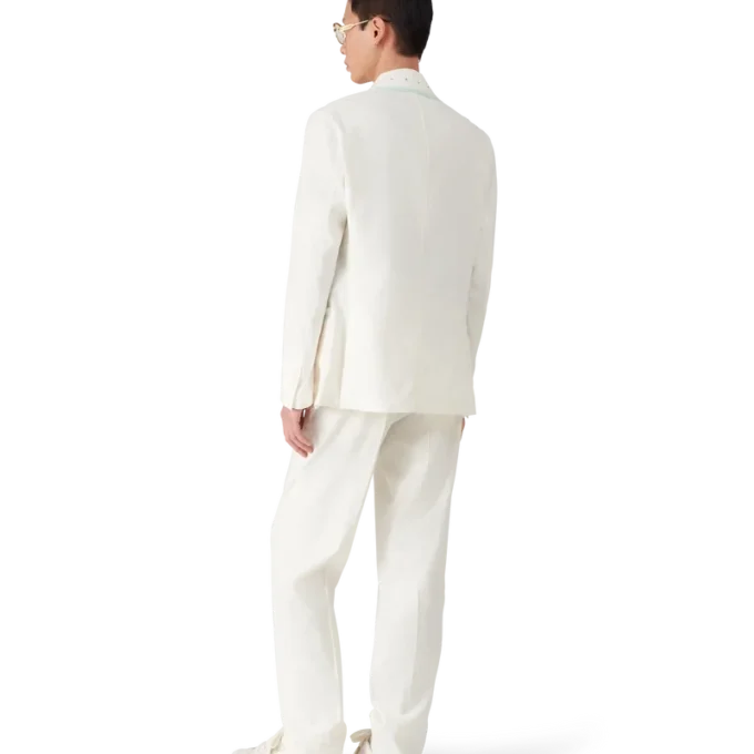 Pantalones plisados de lino