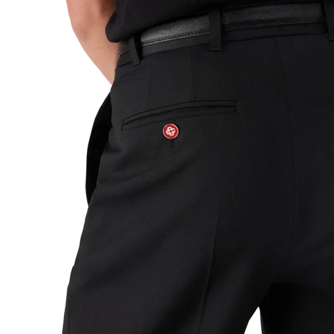 Pantalones plisados de sastrería de lana