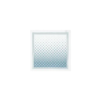 Pañuelo de seda mediano con monograma degradado