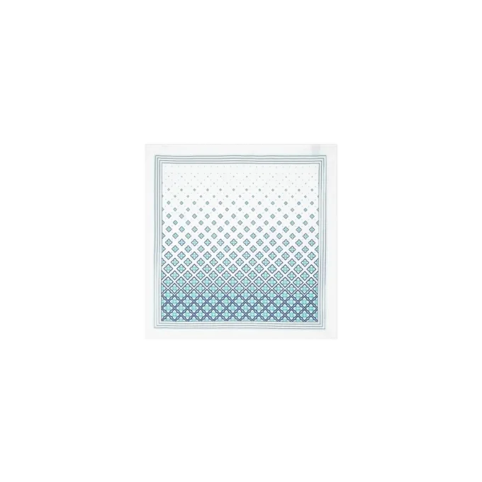 Pañuelo de seda mediano con monograma degradado