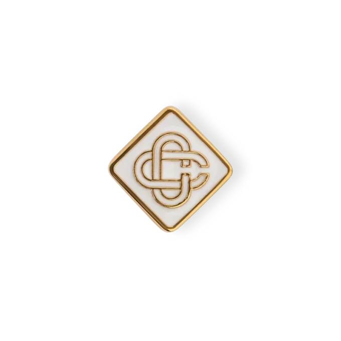 Pendientes de botón con el logotipo Monogram