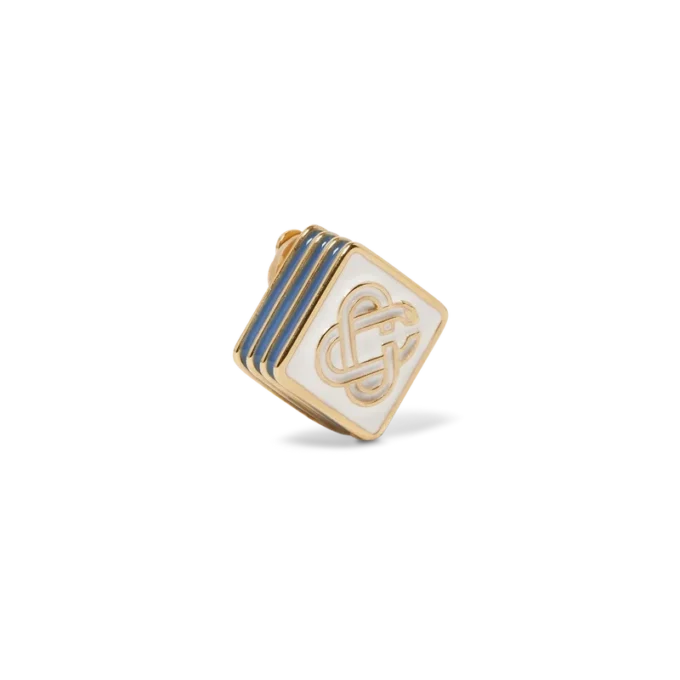 Pendientes de botón con el logotipo Monogram