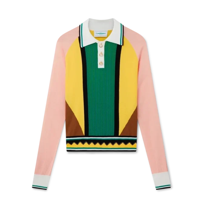 Polo con paneles gráficos