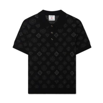 Polo de jacquard con monograma