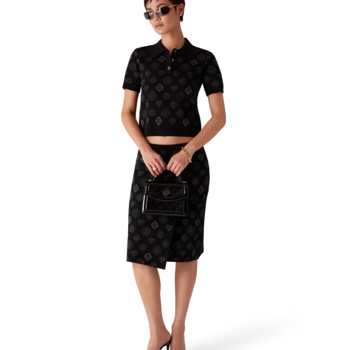 Polo de jacquard con monograma