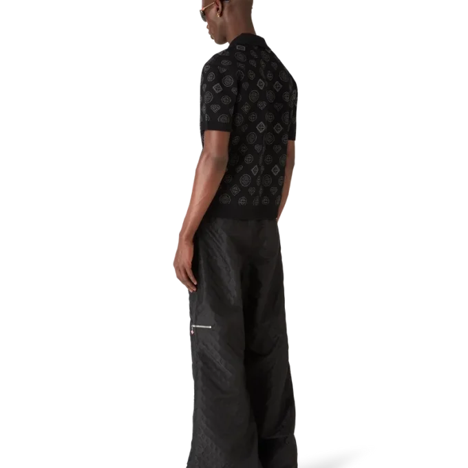 Polo de jacquard con monograma