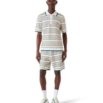 Polo de manga corta con costura Tuck