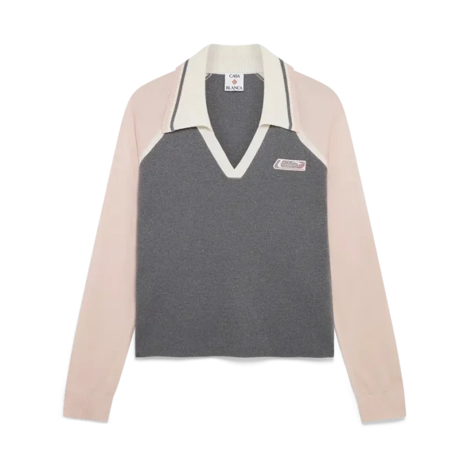 Polo de manga larga Merino Tennis