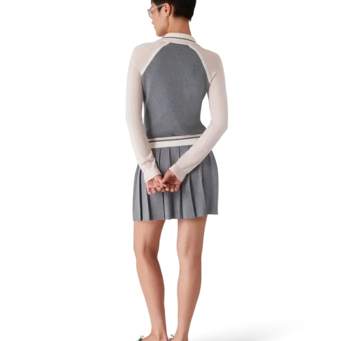 Polo de manga larga Merino Tennis