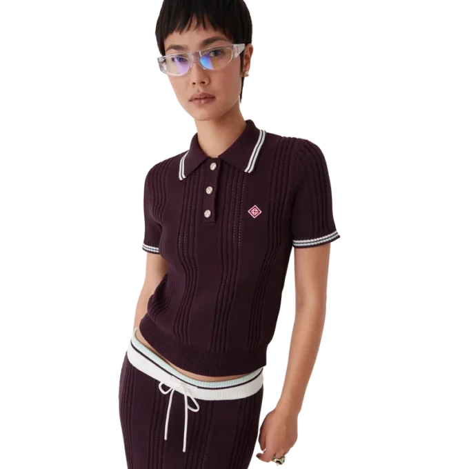 Polo de pantalón corto de punto de algodón