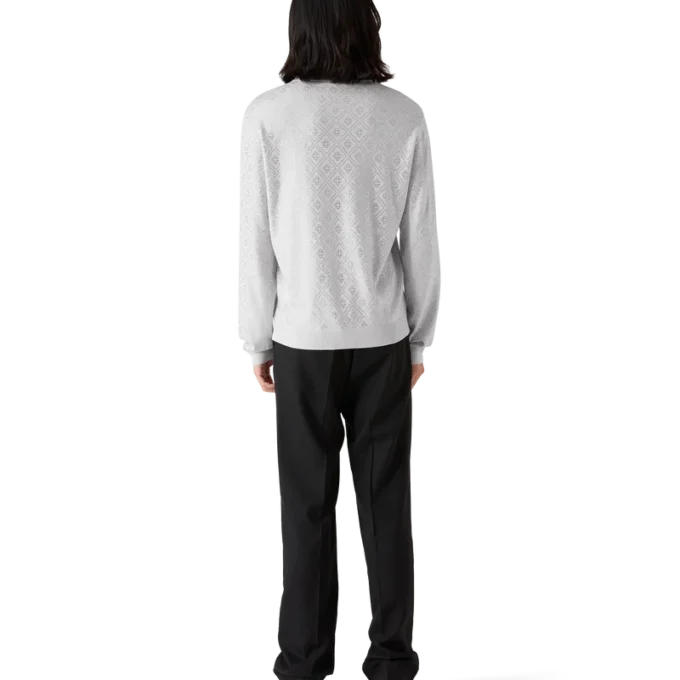 Polo de punto con monograma de cristal