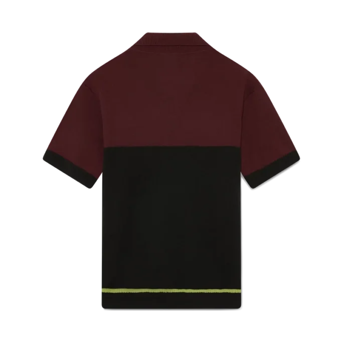 Polo de punto de merino a rayas