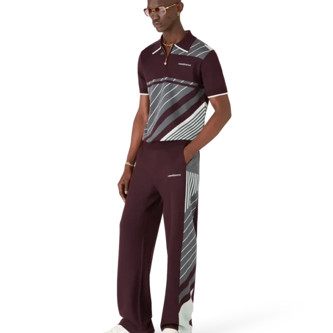 Polo de tenis Merino Diagonal