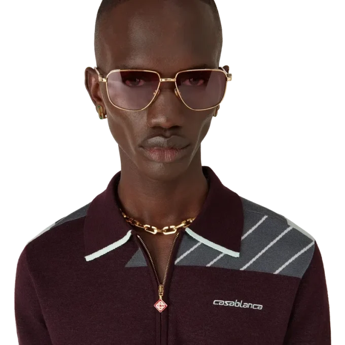 Polo de tenis Merino Diagonal