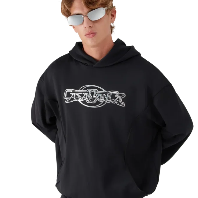 Sudadera con capucha oversize y paneles Sudadera con capucha oversize y paneles