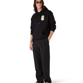 Sudadera con capucha y arco degradado