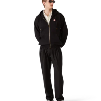 Sudadera con capucha y cremallera con logotipo de diamante