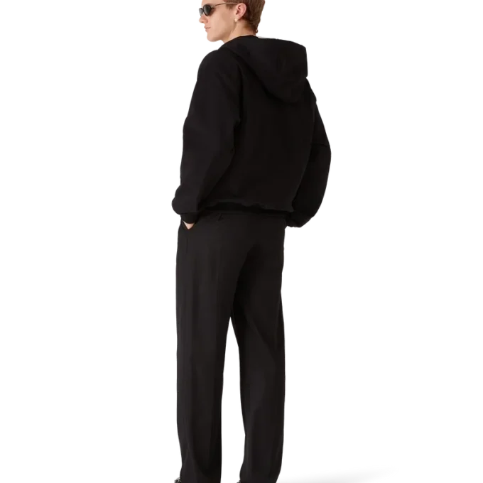 Sudadera con capucha y cremallera con logotipo de diamante