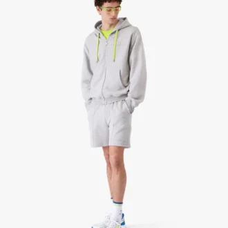 Sudadera con capucha y cremallera de mezcla de cachemira