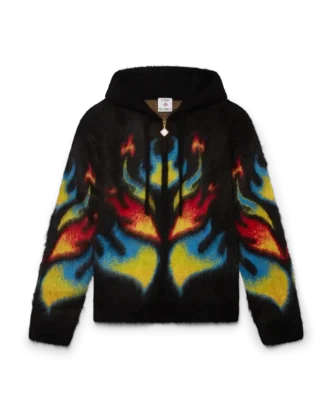Sudadera con capucha y cremallera Mohair Flame Laurel