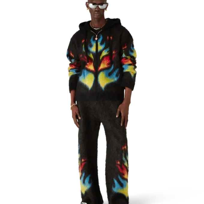 Sudadera con capucha y cremallera Mohair Flame Laurel