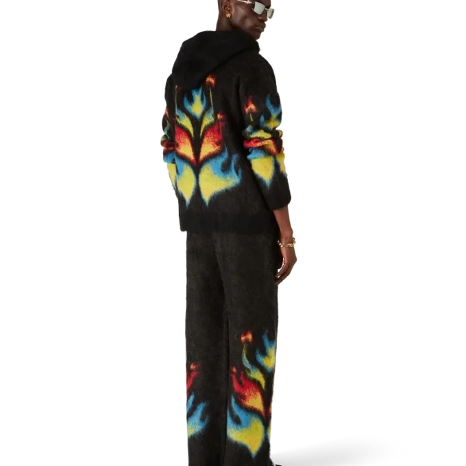 Sudadera con capucha y cremallera Mohair Flame Laurel