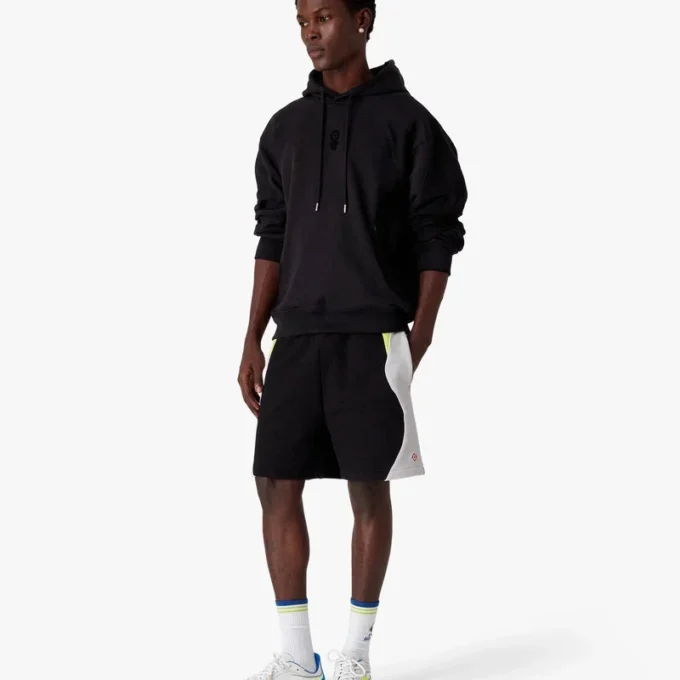 Sudadera con capucha y estampado flocado del logotipo de Squash Sudadera con capucha y estampado flocado del logotipo de Squash