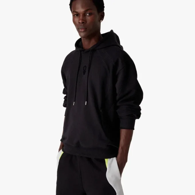 Sudadera con capucha y estampado flocado del logotipo de Squash Sudadera con capucha y estampado flocado del logotipo de Squash