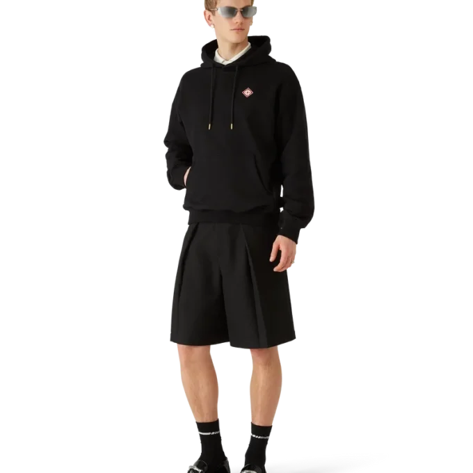 Sudadera con capucha y logotipo de diamante