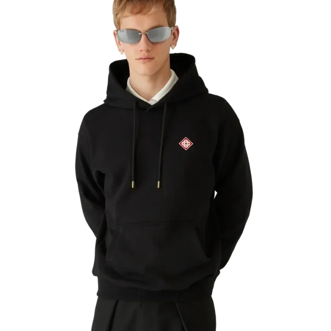 Sudadera con capucha y logotipo de diamante