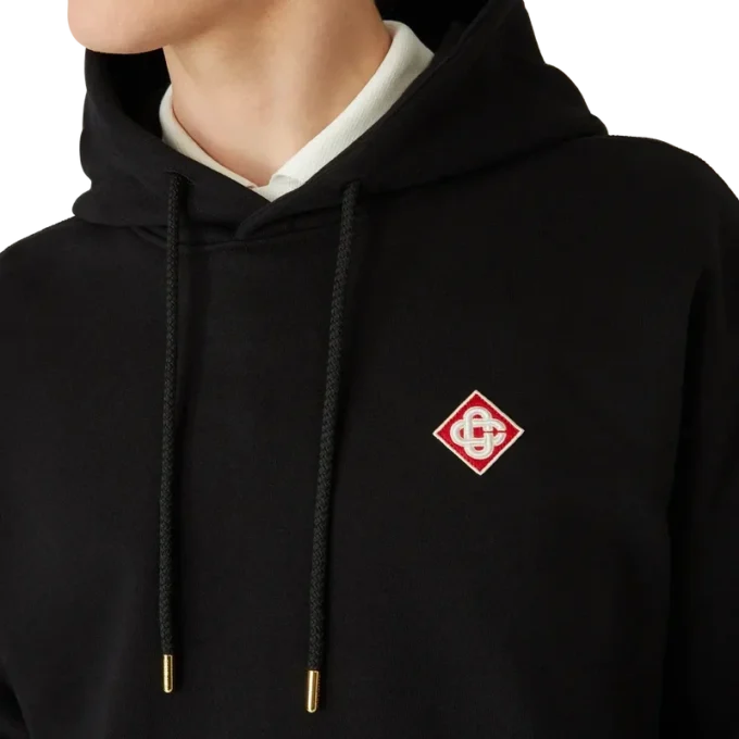 Sudadera con capucha y logotipo de diamante