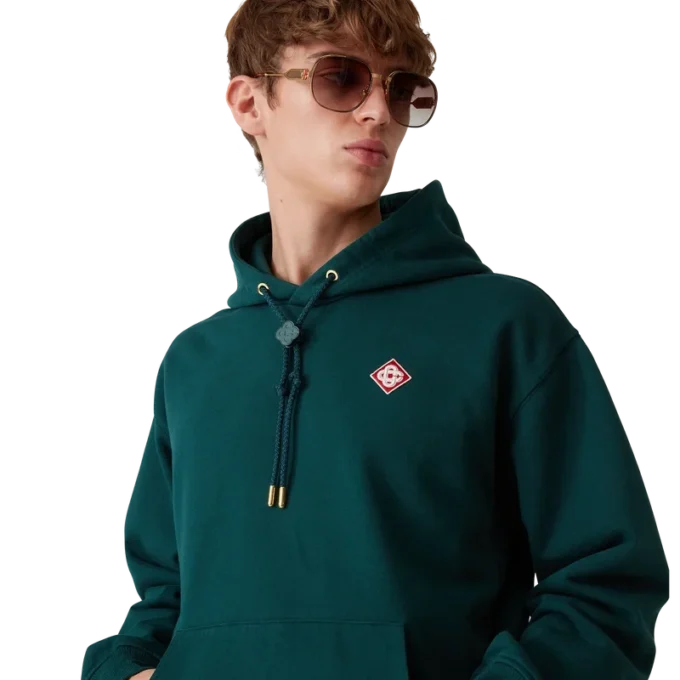 Sudadera con capucha y logotipo de diamante