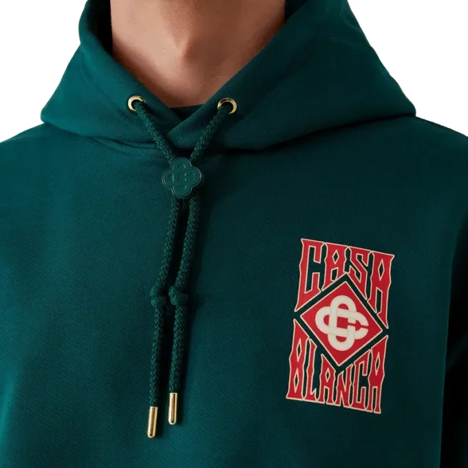 Sudadera con capucha y logotipo gótico