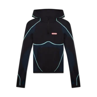 Sudadera con capucha y mangas largas sin costuras