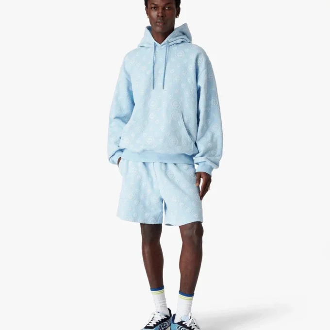 Sudadera con capucha y monograma aplicado