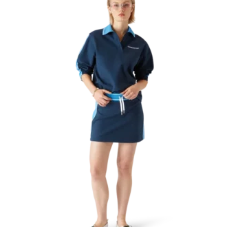 Sudadera con cuello Polo de Punto