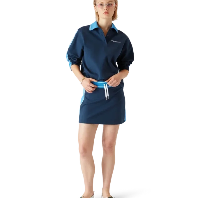 Sudadera con cuello Polo de Punto