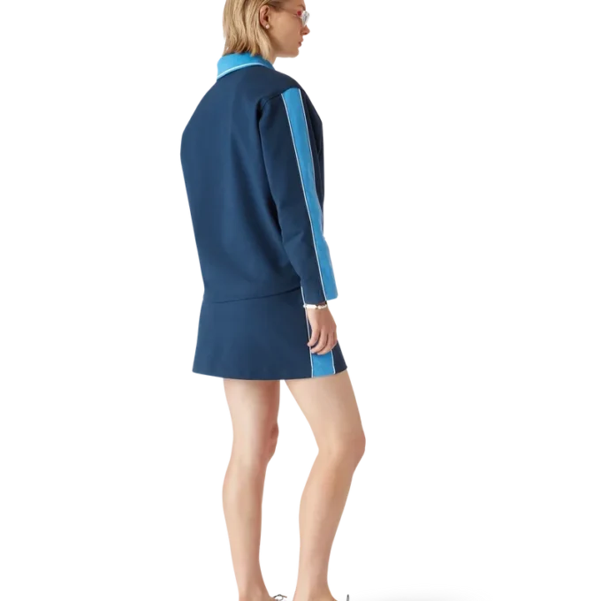 Sudadera con cuello Polo de Punto