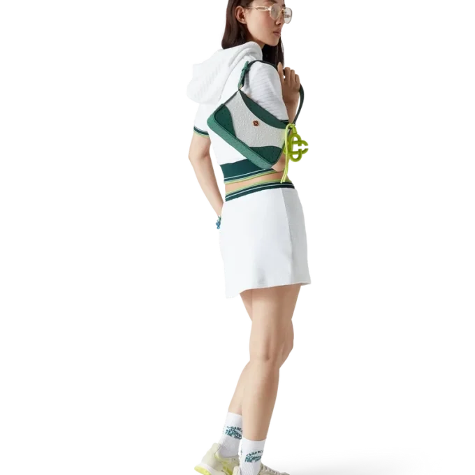 Falda de tenis de terciopelo texturizado