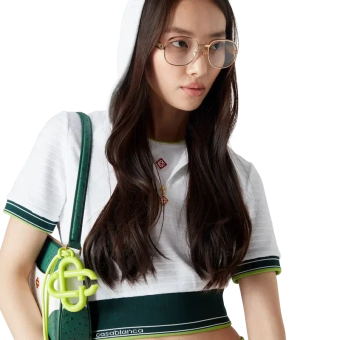 Sudadera corta con capucha de tenis de terciopelo texturado