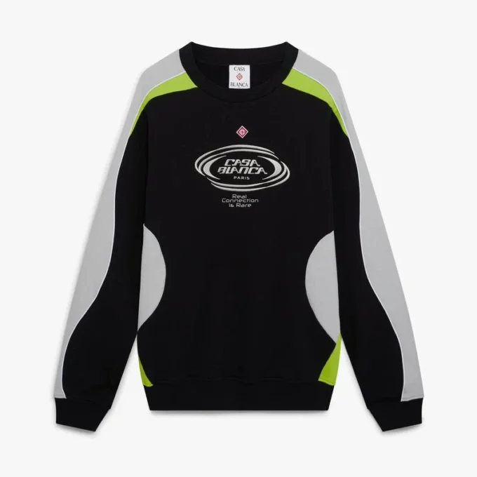 Sudadera de manga larga con bloques de color