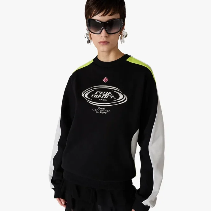 Sudadera de manga larga con bloques de color