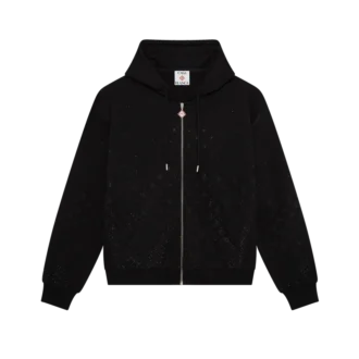 Sudadera de manga larga con monograma de cristales