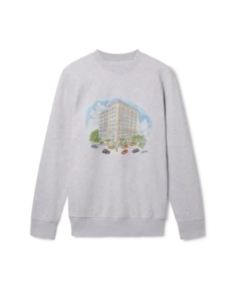 Sudadera Fifth Avenue en gris jaspeado