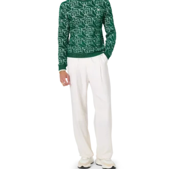 Suéter con monograma de corazones