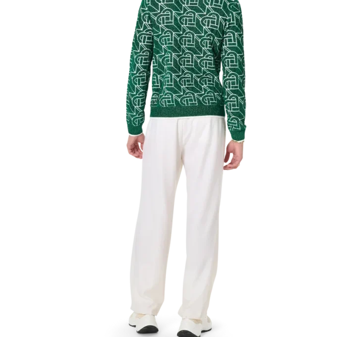 Suéter con monograma de corazones