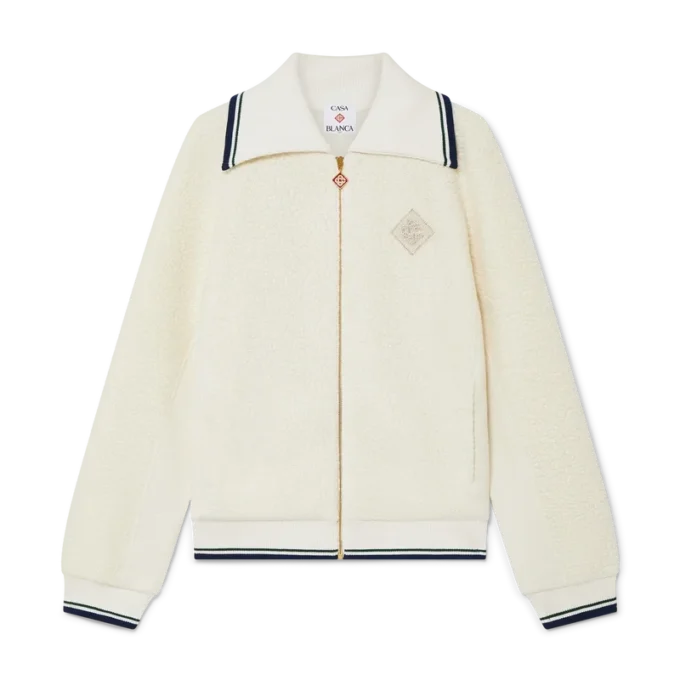 Suéter de cachemira con cremallera