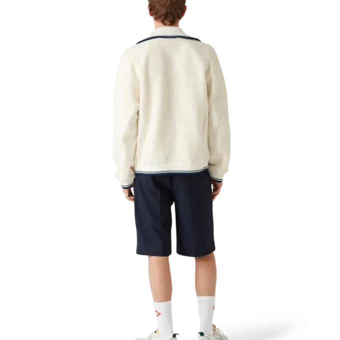 Suéter de cachemira con cremallera