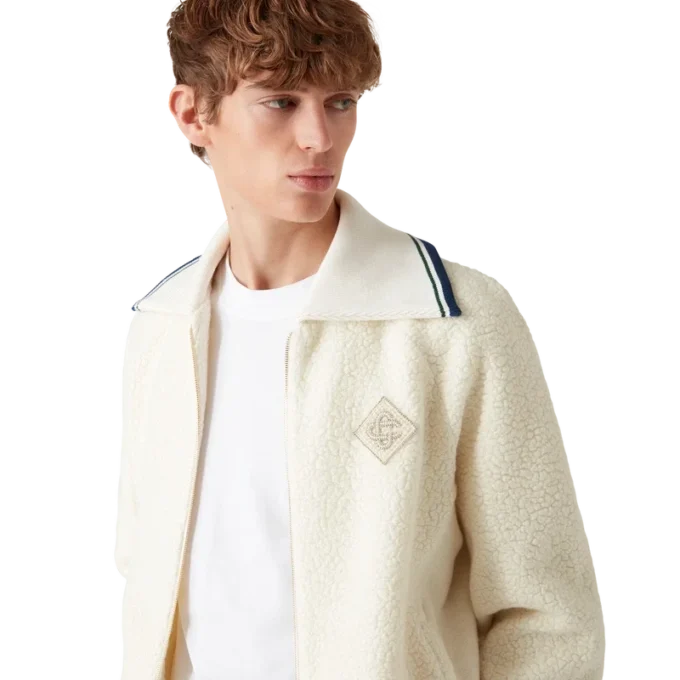 Suéter de cachemira con cremallera