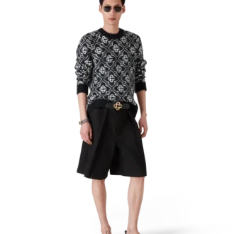 Suéter de mohair con monograma